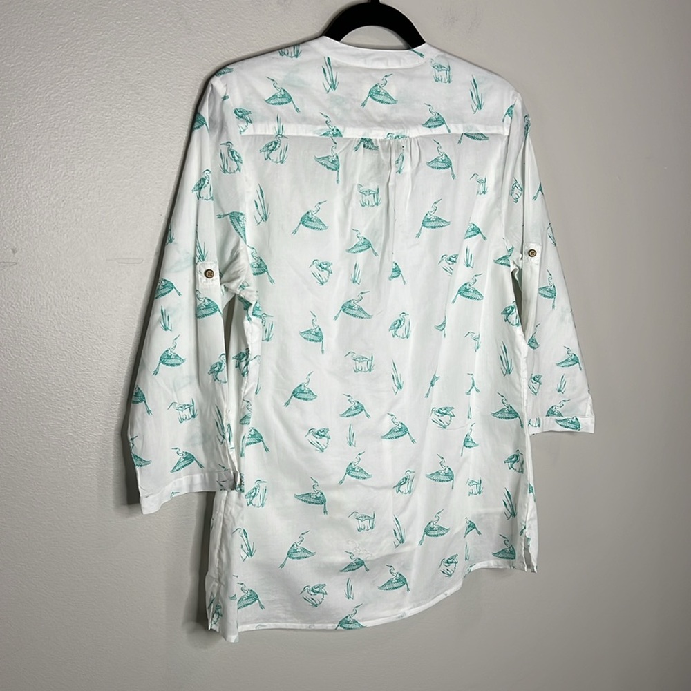 Mountain Warehouse Country to Coast 100% Cotton Crane Bird Print Top size 10 - Picture 12 of 15